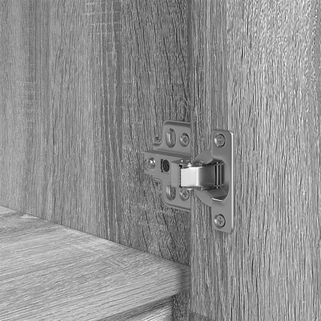 Cabinet with Drawer Grey Sonoma 55.5x34x119.5 cm Engineered Wood